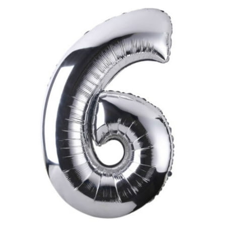 Numéro aluminium forme ballon hélium Anniversaire Mariage Décoration Fête